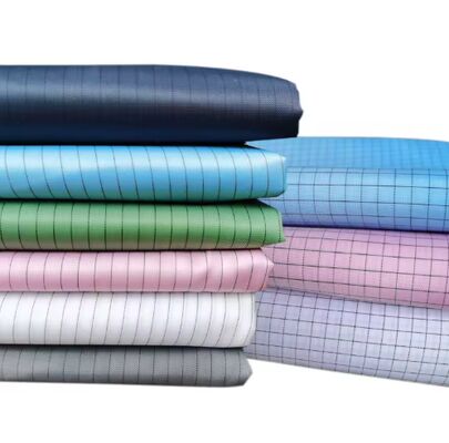 Indumenti da lavoro per ambienti puliti ESD Tessuto antispolvere, antistatico, tessuto twill