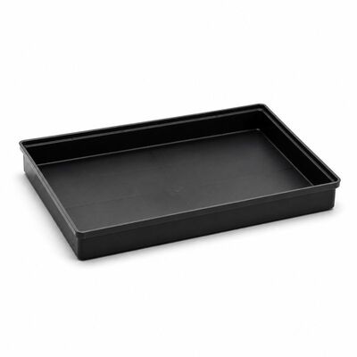 Vasso conduttivo ESD in PP nero 345x225x60mm per la movimentazione e l'imballaggio di PCB