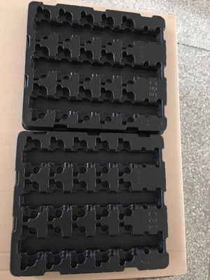 Contenitore d'imballaggio di bolla nera dell'ANIMALE DOMESTICO, imballaggio dei vassoi del cioccolato di ROHS