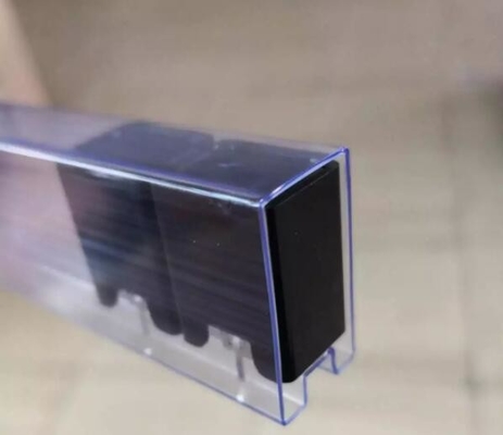 Tubo antistatico in plastica rigida in PVC quadrato trasparente per imballaggio IC