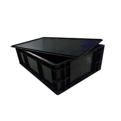 Scatola di plastica statica nera durevole di colore ESD di molte dimensioni anti per stoccaggio componente del PWB