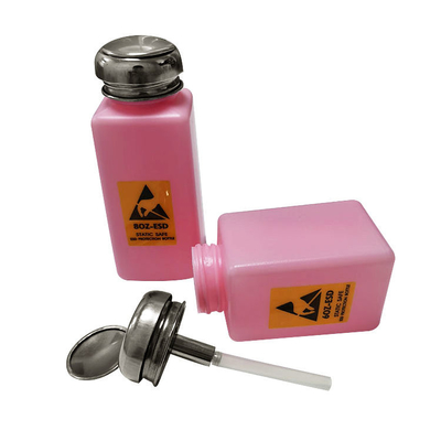 Pompa solvente dell'allumina del cappuccio dell'HDPE ss della bottiglia 240ML dell'erogatore dell'alcool antistatico ESD