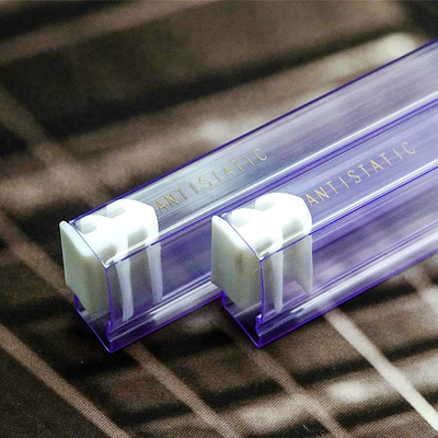 0.5-1 mm Spessore tubo ESD trasparente per il deposito sicuro e il trasporto di elettronica