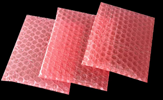 Metodo di prova di resistenza alla trazione ASTM D882 Fascia di bolle statiche dispersive con diametro di bolle d'aria di 25 mm