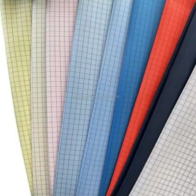 Indumenti da lavoro per ambienti puliti ESD Tessuto antispolvere, antistatico, tessuto twill