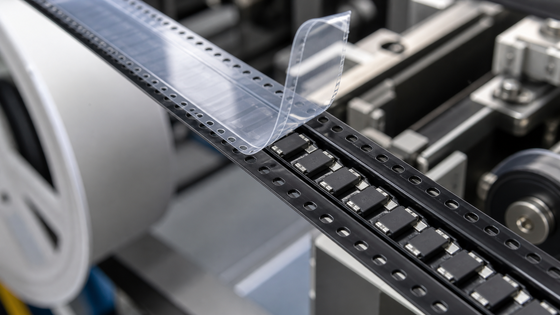 Nastro portante in rilievo per componenti elettronici SMD