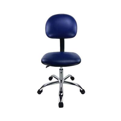 Poltrona da pulizia in cuoio blu ESD PU 510-700mm regolabile per l'assemblaggio elettronico