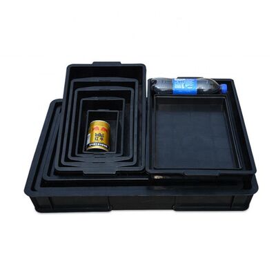 Vasso conduttivo ESD in PP nero 345x225x60mm per la movimentazione e l'imballaggio di PCB