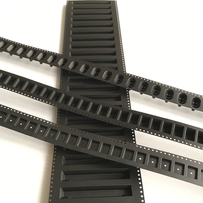 Nastro nero 16mm del trasportatore di larghezza 8mm 12mm PS per il pacchetto del modulo di IC