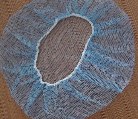 Mesh Fabric Cleanroom Accessories 21&quot; cappuccio netto di nylon eliminabile