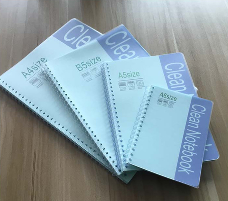 Il ESD che legge il PVC degli strati degli accessori 50 del locale senza polvere A5 copre i blocchi note a spirale