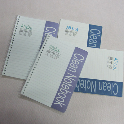Il PVC copre 50 il blocco note a spirale senza filaccia del locale senza polvere delle pagine A5