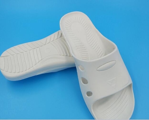Anti pantofole statiche DLX 9102B del PVC dello Spu degli accessori bianchi del locale senza polvere
