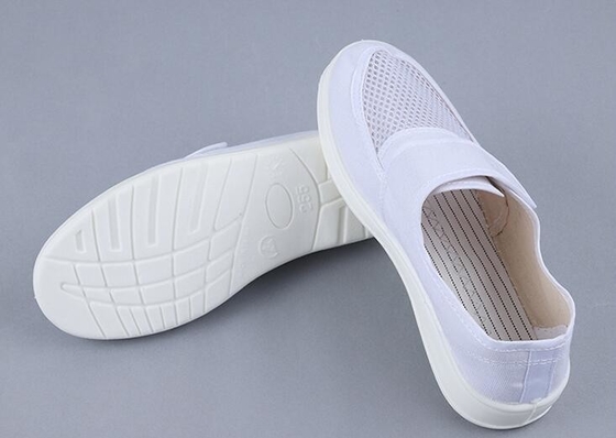Scarpe del locale senza polvere ESD della tela 34-46 dell'unità di elaborazione tre lati respirabili con Velcro