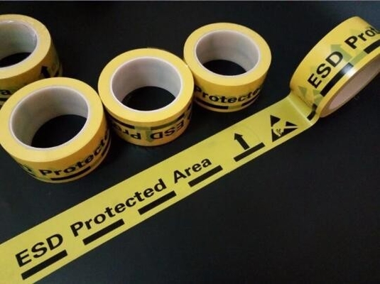 Nastro di segno sotterraneo di sicurezza del nastro d'avvertimento del pavimento adesivo del PVC ESD impermeabile