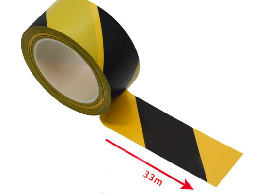Nastro 17mm nero giallo 33mm della marcatura del pavimento della sala pulita ESD 50mm
