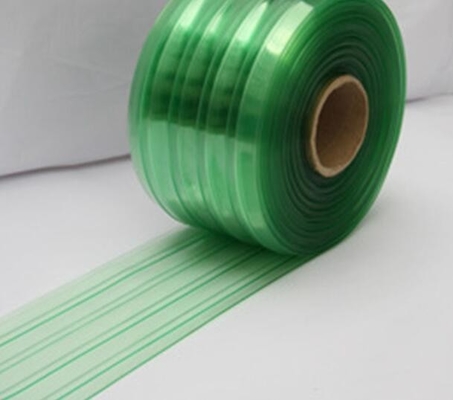 Tende antistatiche verdi ESD della porta a lamelle del vinile del PVC per industria/locale senza polvere